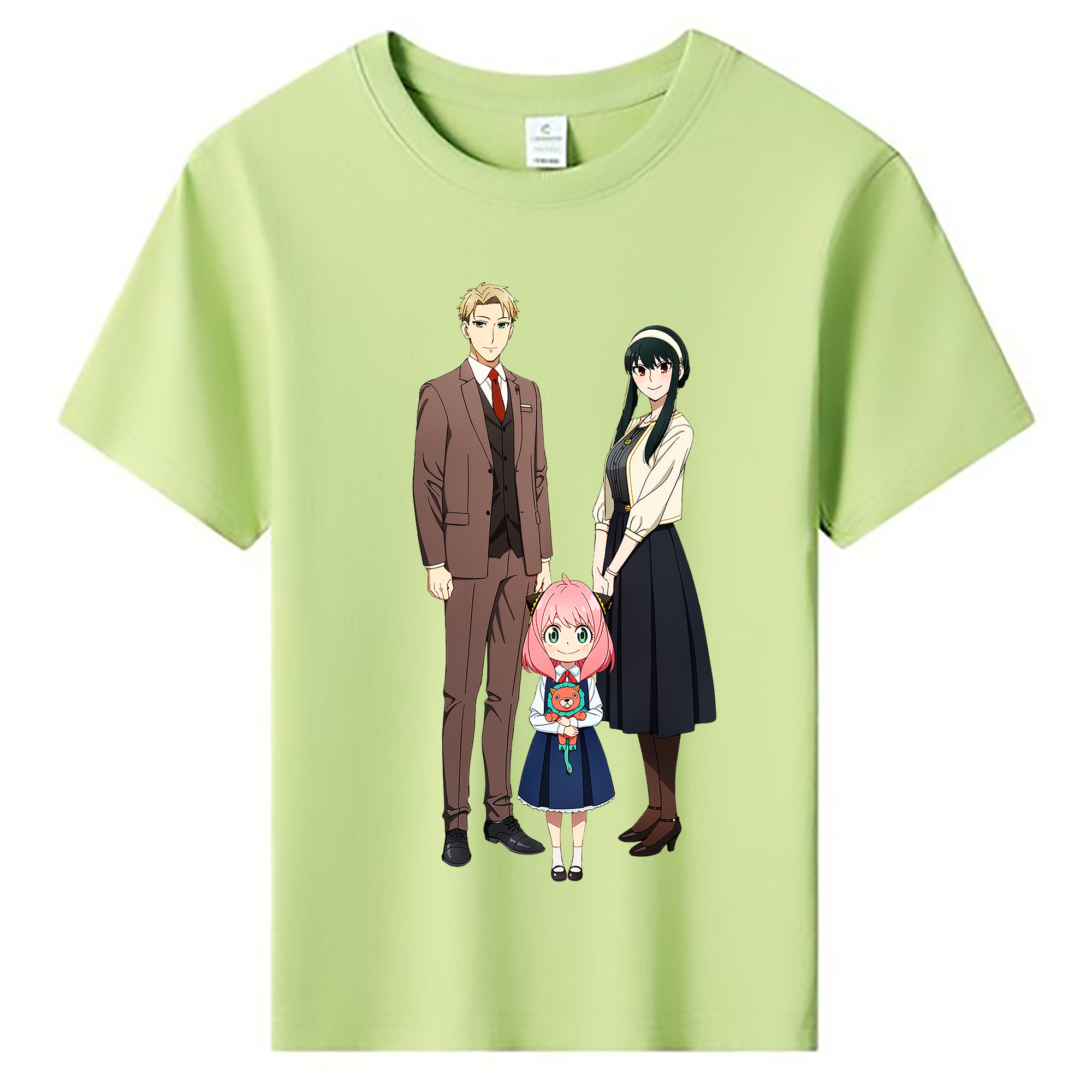 （画像用） SPY×FAMILY间谍家家酒 綿100％キッズTシャツ（フロントプリント）